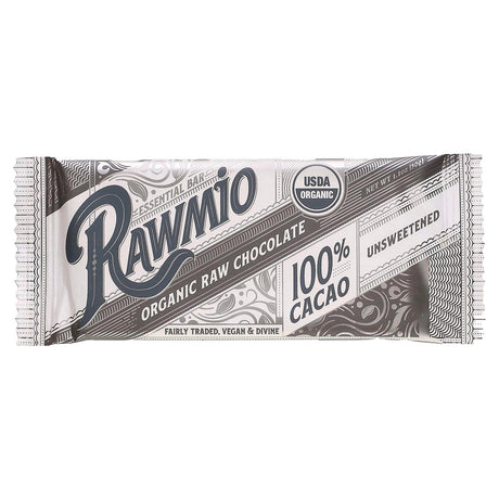 Rawmio, Essential Bar, Organic Raw Chocolate, 70% Cacao, Peppermint, 1.1 oz (30 g) - Supply Center USA