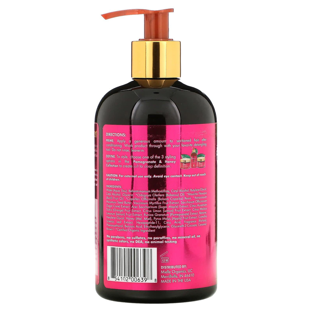 Mielle, Leave-In Conditioner, Pomegranate & Honey, 12 fl oz (355 ml) - Supply Center USA