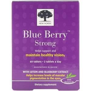 New Nordic, Blue Berry Strong, 60 Tablets - Supply Center USA