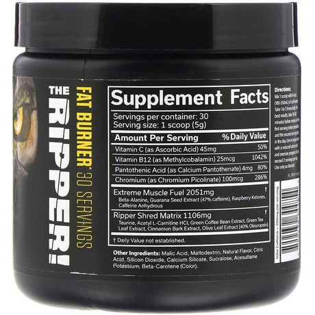 JNX Sports, The Ripper, Fat Burner, Pineapple Shred, 5.3 oz (150 g) - Supply Center USA