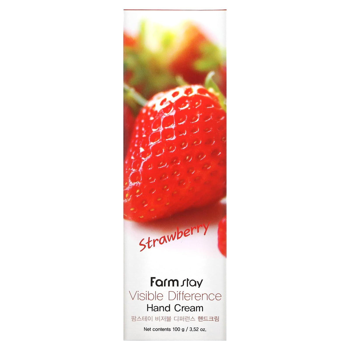 Farmstay, Visible Difference Hand Cream, Strawberry, 3.52 oz (100 g) - Supply Center USA