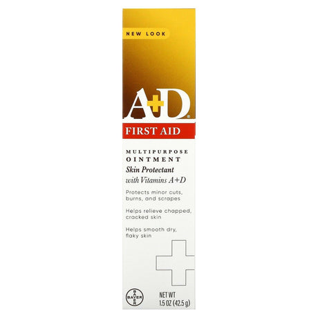 A+D, First Aid Multipurpose Ointment, Skin Protectant with Vitamins A + D, 1.5 oz (42.5 g) - Supply Center USA