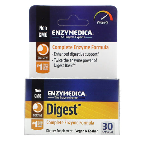 Enzymedica, Digest, Complete Enzyme Formula, 90 Capsules - Supply Center USA