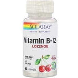 Solaray, Vitamin B-12, Natural Cherry Flavor, 1,000 mcg, 90 Lozenges - Supply Center USA