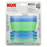 NUK, Stacking Bowls, 4+ Months, Blue & Green, 3 Bowls + 3 Lids - Supply Center USA