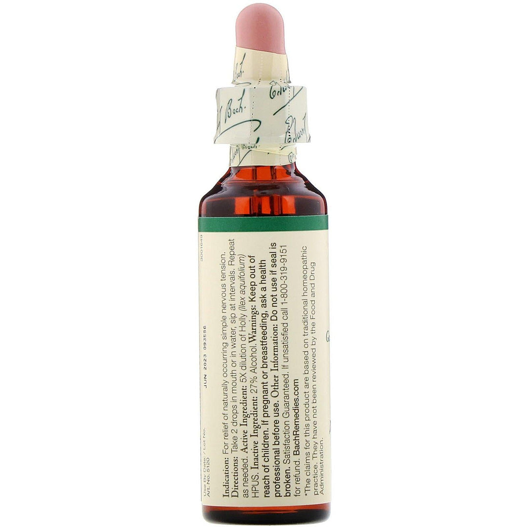 Bach, Original Flower Remedies, Holly, 0.7 fl oz (20 ml) - HealthCentralUSA