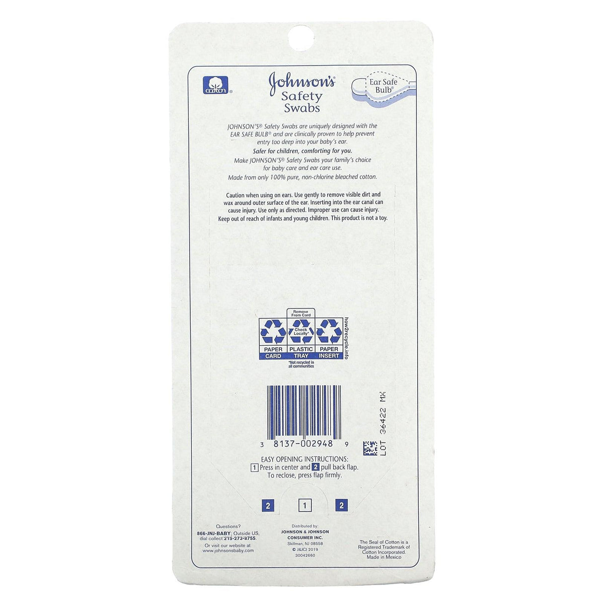 Johnson & Johnson, Safety Swabs, 185 Count - Supply Center USA