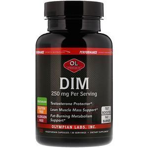 Olympian Labs, Performance Sports Nutrition, DIM, 250 mg, 30 Vegetarian Capsules - Supply Center USA