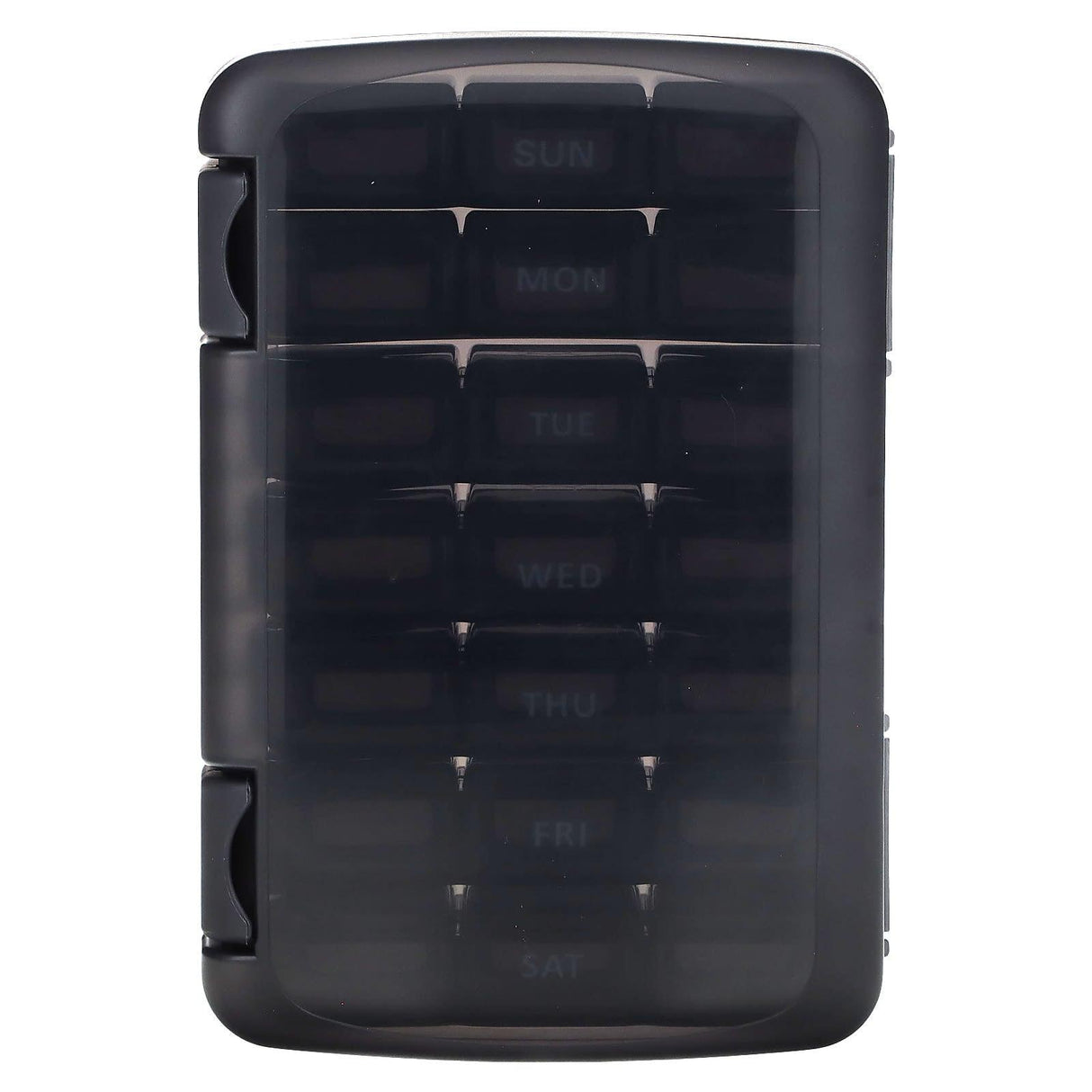 Ezy Dose, Weekly 3X/Day Pill Organizer with Case, Black, 1 Count - Supply Center USA