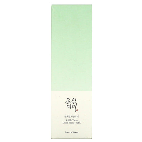 Beauty of Joseon, Bubble Toner, Green Plum + AHA, 5.07 fl oz (150 ml) - Supply Center USA