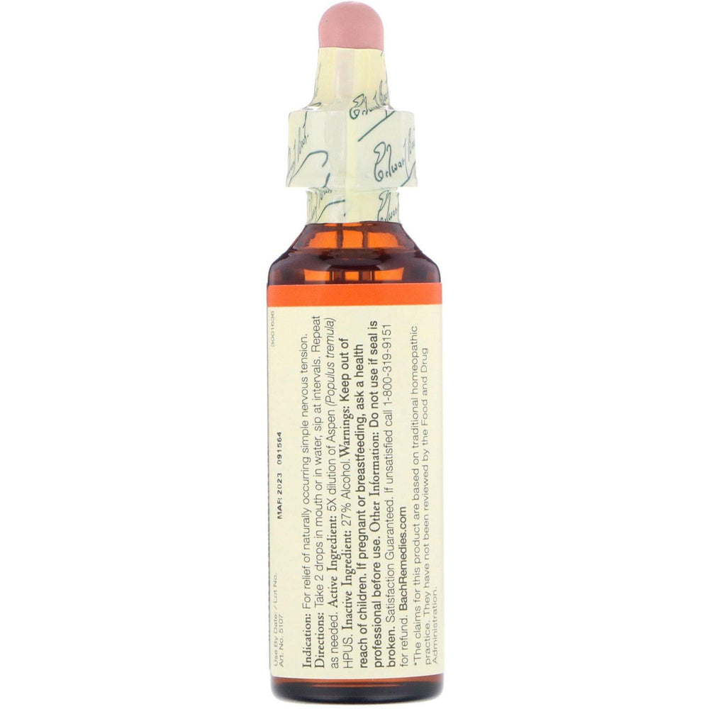 Bach, Original Flower Remedies, Aspen, 0.7 fl oz (20 ml) - HealthCentralUSA