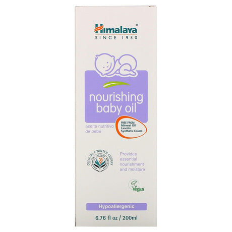 Himalaya, Nourishing Baby Oil, Olive Oil and Winter Cherry, 6.76 fl oz (200 ml) - Supply Center USA