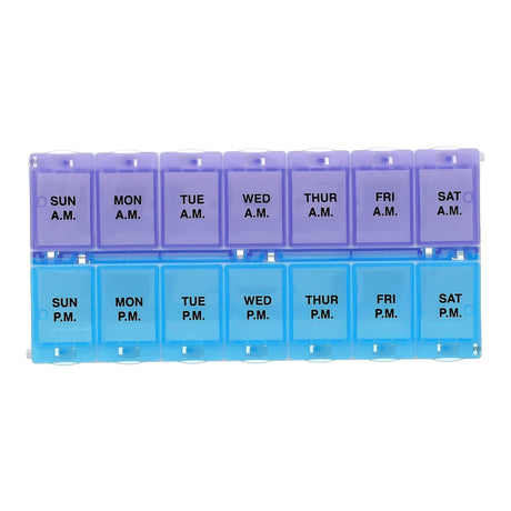 Ezy Dose, Weekly AM/PM with Locking Device Pill Planner, 2 XL, 1 Count - Supply Center USA