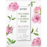 Petitfee, Tea Tree Rose Calming Beauty Mask, No. 3, 10 Sheets, 25 g Each - Supply Center USA