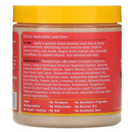 Alaffia, Beautiful Curls, Curl Activating Cream, Curly to Kinky, Unrefined Shea Butter, 8 fl oz (235 ml) - Supply Center USA