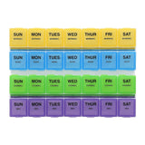 Ezy Dose, Weekly 4X/Day with Rounded Base Medtime Planner, Large, 1 Count - Supply Center USA