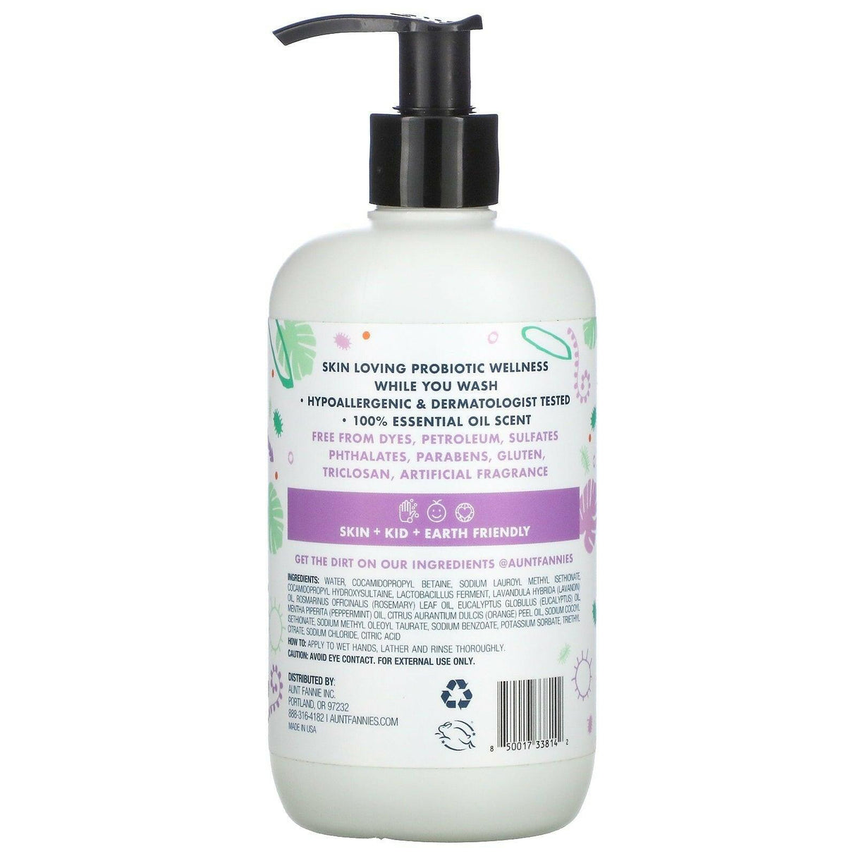 Aunt Fannie's, Probiotic Hand Soap, Aromatic Lavender, 12 fl oz (355 ml) - Supply Center USA