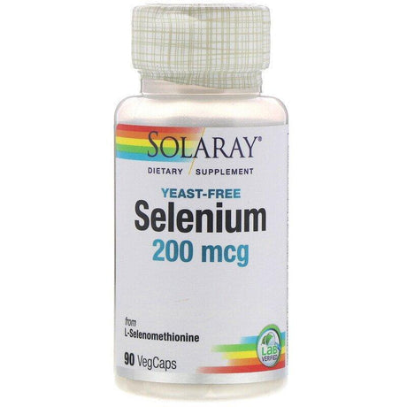 Solaray, Selenium, 200 mcg, 90 VegCaps - Supply Center USA