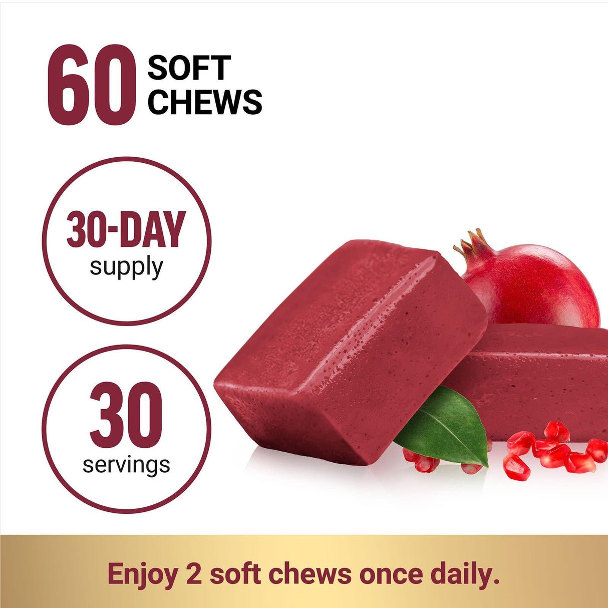 Force Factor, Total Beets® With CoQ10, Pomegranate Berry, 60 Superfood Soft Chews - Supply Center USA