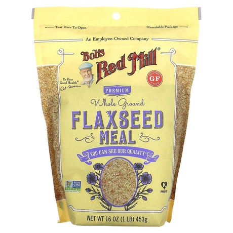 Bob's Red Mill, Premium Whole Ground Flaxseed Meal, 1 lb (453 g) - Supply Center USA