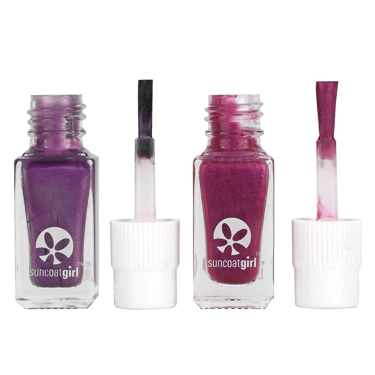 SuncoatGirl, Besties Nail Polish Duo Set, Violet and Deep Purple, 2 Piece Set - Supply Center USA