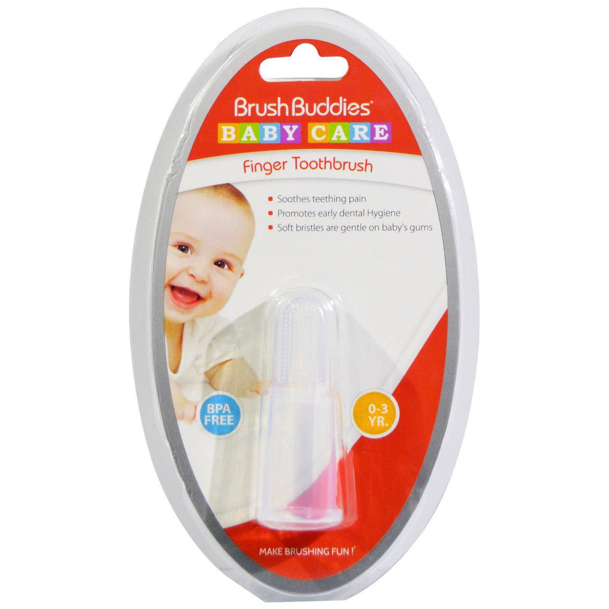 Brush Buddies, Baby Care, Finger Toothbrush, 0-3 YR, 1 Finger ToothBrush - Supply Center USA