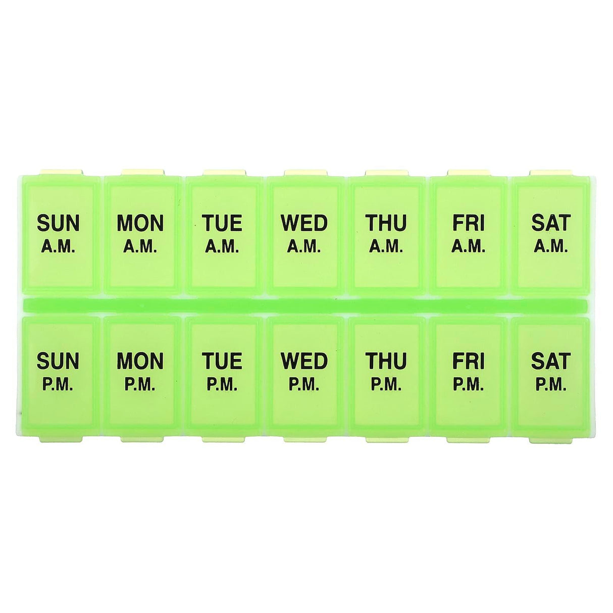 Ezy Dose, Weekly AM/PM with Rounded Base Pill Planner, Medium, 1 Count - Supply Center USA