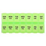 Ezy Dose, Weekly AM/PM with Rounded Base Pill Planner, Medium, 1 Count - Supply Center USA