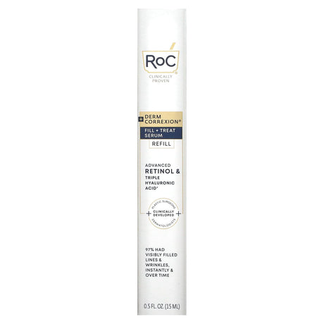 RoC, Derm Correxion, Fill + Treat Serum, Refill, 0.5 fl oz (15 ml) - Supply Center USA