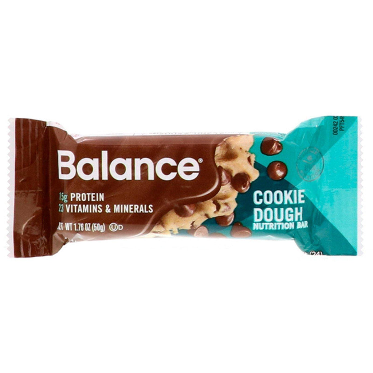 Balance Bar, Nutrition Bar, Cookie Dough, 6 Bars, 1.76 oz (50 g) Each - Supply Center USA