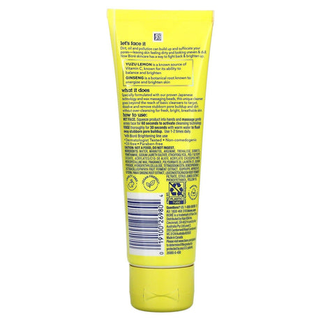 Biore, Brightening Jelly Cleanser, Yuzu Lemon + Ginseng, 4 fl oz (118 ml) - Supply Center USA