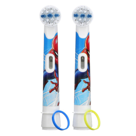 Oral-B, Replacement Brush Heads, Extra Soft, 3+ Yrs, Spiderman, 2 Pack - Supply Center USA