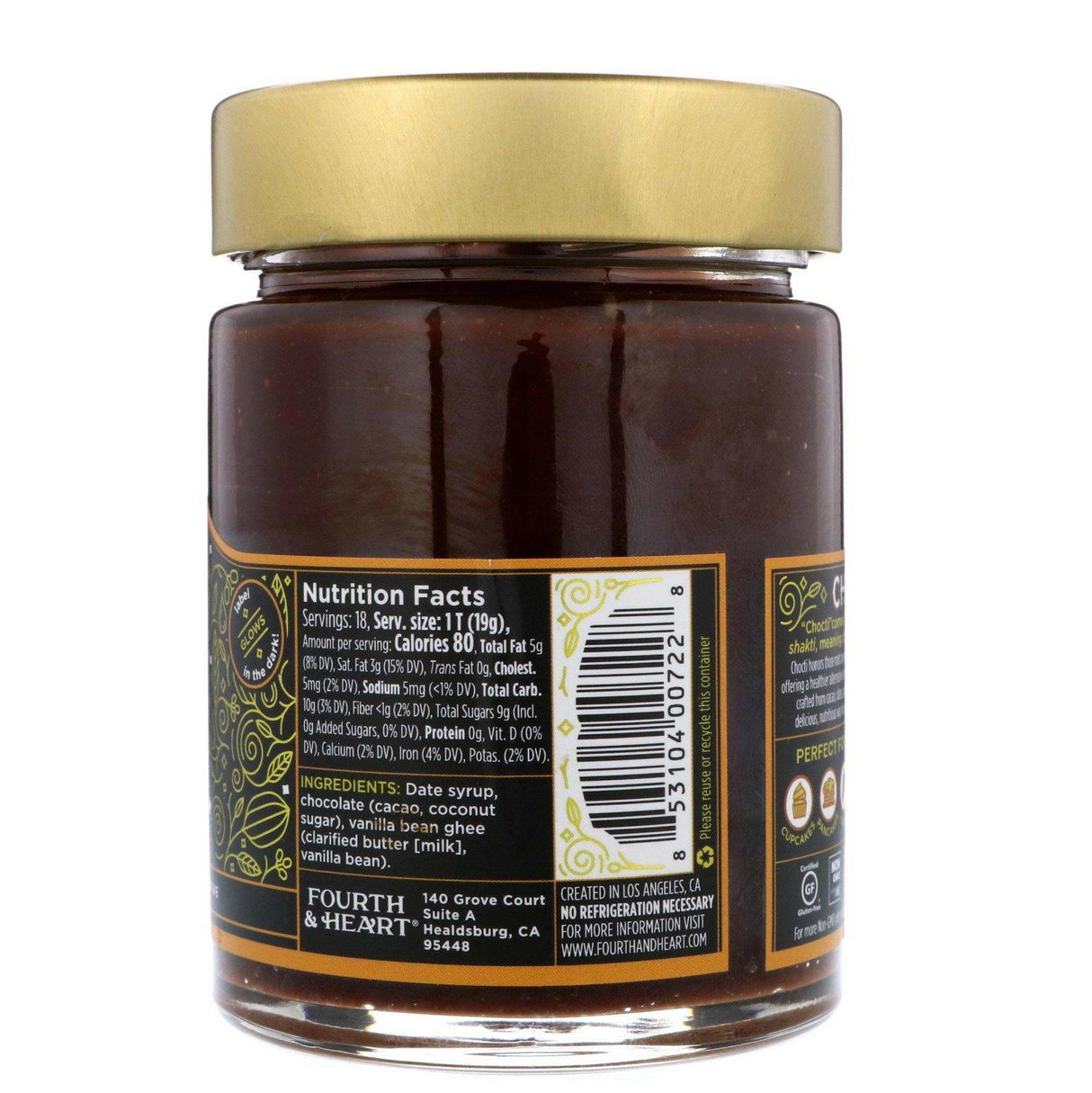 4th & Heart, Chocti Chocolate Ghee Spread, Original Recipe , 12 oz (340 g) - Supply Center USA