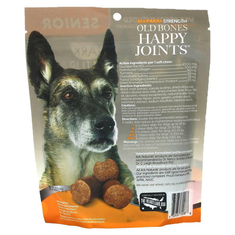 Ark Naturals, Old Bones Happy Joints, Maximum Strength with Collagen, For Dogs, Senior, 16 oz (453 g) - Supply Center USA