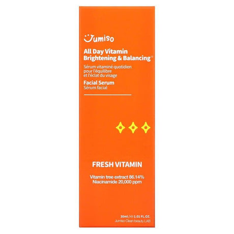 Jumiso, All Day Vitamin Brightening & Balancing Facial Serum, 1.01 fl oz (30 ml) - Supply Center USA