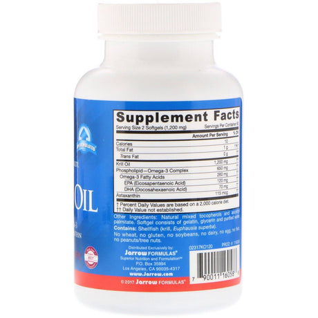 Jarrow Formulas, Krill Oil, 120 Softgels - Supply Center USA