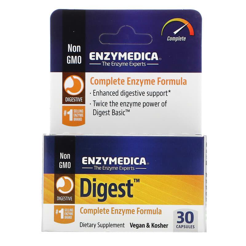 Enzymedica, Digest, Complete Enzyme Formula, 240 Capsules - Supply Center USA