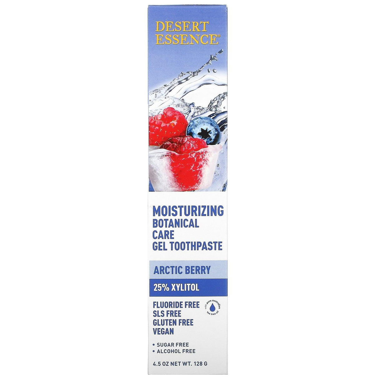 Desert Essence, Moisturizing Botanical Care Gel Toothpaste, Arctic Berry, 4.5 oz (128 g) - Supply Center USA