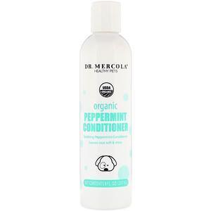 Dr. Mercola, Healthy Pets, Organic Peppermint Conditioner, for Dogs, 8 fl oz (237 ml) - Supply Center USA