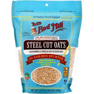 Bob's Red Mill, Steel Cut Oats, Whole Grain, 24 oz (680 g) - HealthCentralUSA