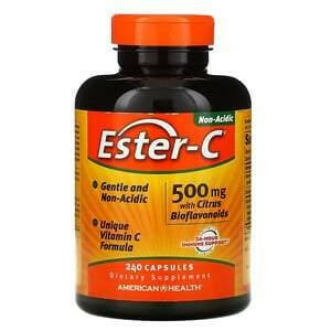 American Health, Ester-C with Citrus Bioflavonoids, 500 mg , 240 Capsules - HealthCentralUSA