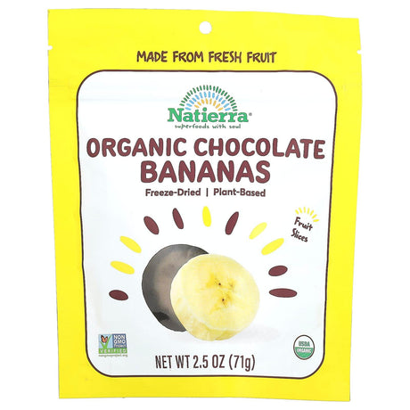 Natierra, Organic Freeze-Dried Chocolate Banana, 2.5 oz (71 g) - Supply Center USA