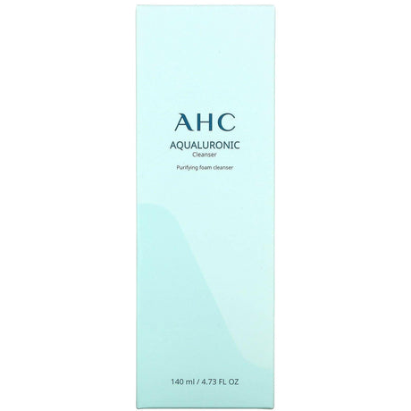 AHC, Aqualuronic Purifying Foam Cleanser, 4.73 fl oz (140 ml) - Supply Center USA