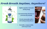 ORAL PRO | Fresh Breath Mouth Spray, Bad Breath Relief, Fast Acting, Easy to Use, Pocketable & Portable, Mint Flavor, Sugar Free