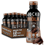 Jocko Mölk 30G Grass Fed Protein Shakes – No Added Sugar Protein Drinks KETO Friendly - Ready to Drink 12 FL Oz (Pack of 12) Chocolate