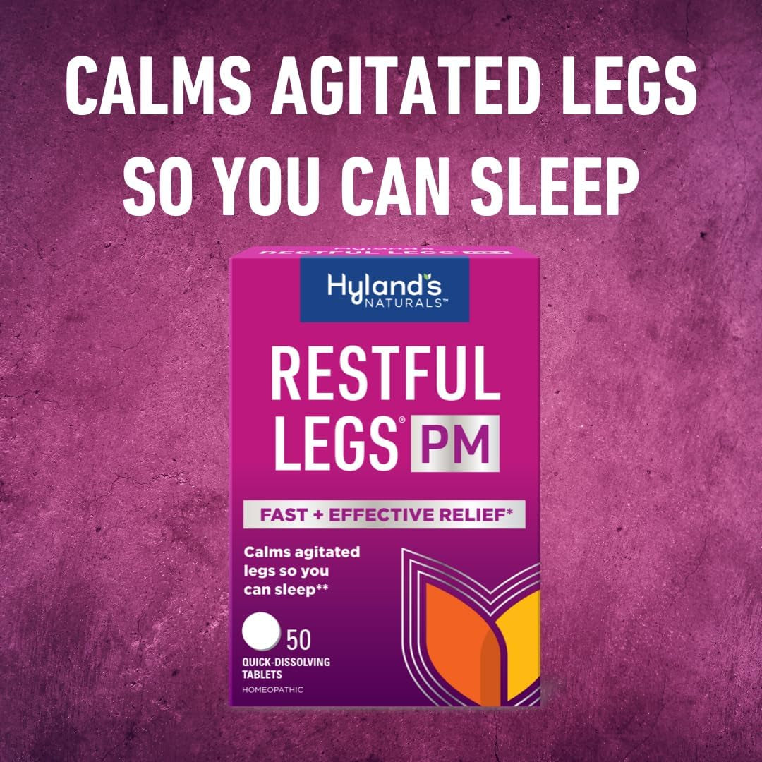 Hyland'S Restful Legs PM Tablets, Nighttime Formula, Quick Dissolving Tablets, 50 Count