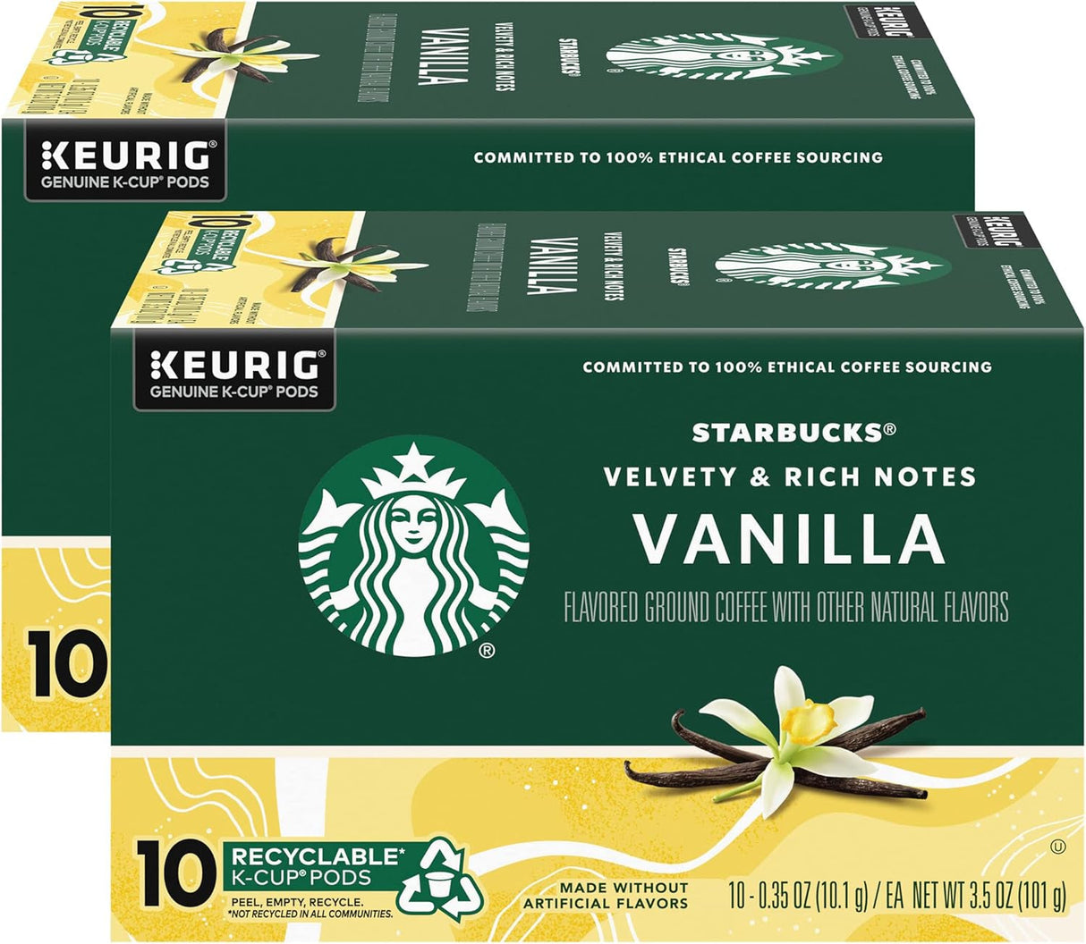 Starbucks K-Cup Coffee Pods, Starbucks Blonde Roast Coffee, Veranda Blend for Keurig Brewers, 100% Arabica, 6 Boxes (60 Pods Total)