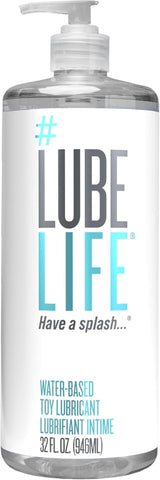Lube Life Water-Based Toy Lubricant, Toy-Safe Lube for Men, Women and Couples, Non-Staining, 8 Fl Oz