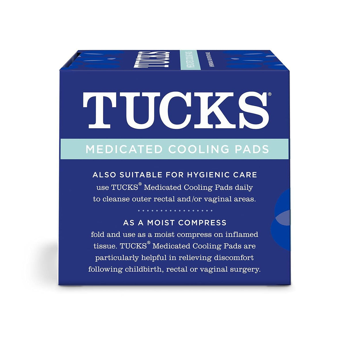 TUCKS Medicated Cooling Pads, 100 Count – Pads with Witch Hazel, Cleanses Sensitive Areas, Protects from Irritation, Hemorrhoid Treatment, Medicated Pads Used by Hospitals