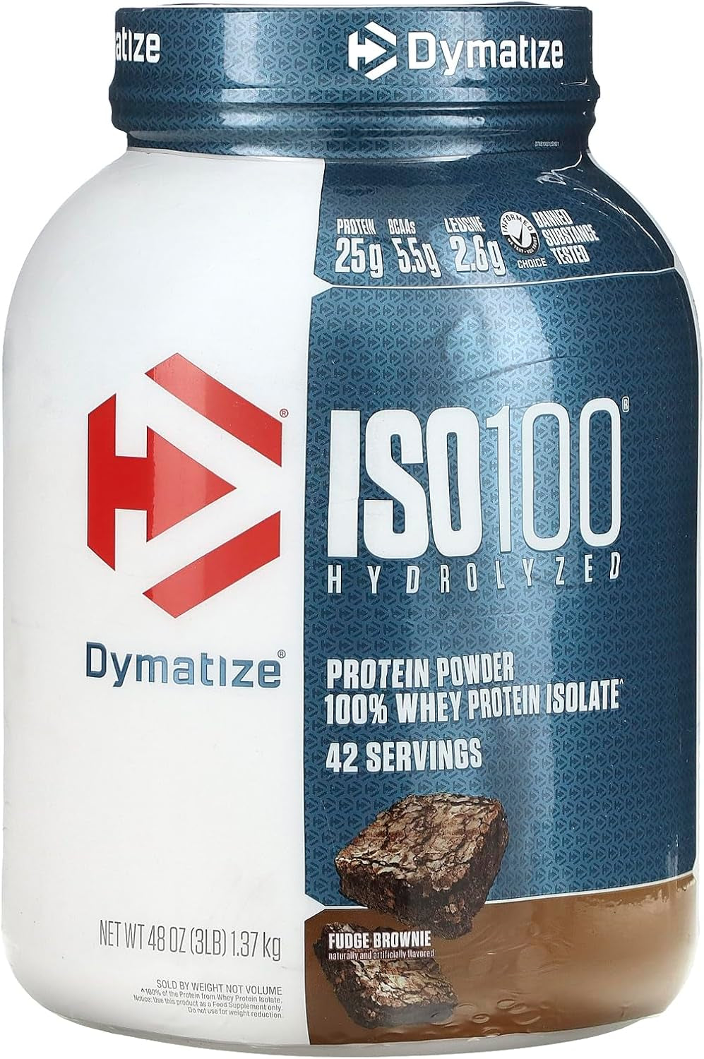 Dymatize ISO100 Hydrolyzed Protein Powder, 100% Whey Isolate, 25G of Protein, 5.5G Bcaas, Gluten Free, Fast Absorbing, Easy Digesting, Gourmet Vanilla, 20 Servings